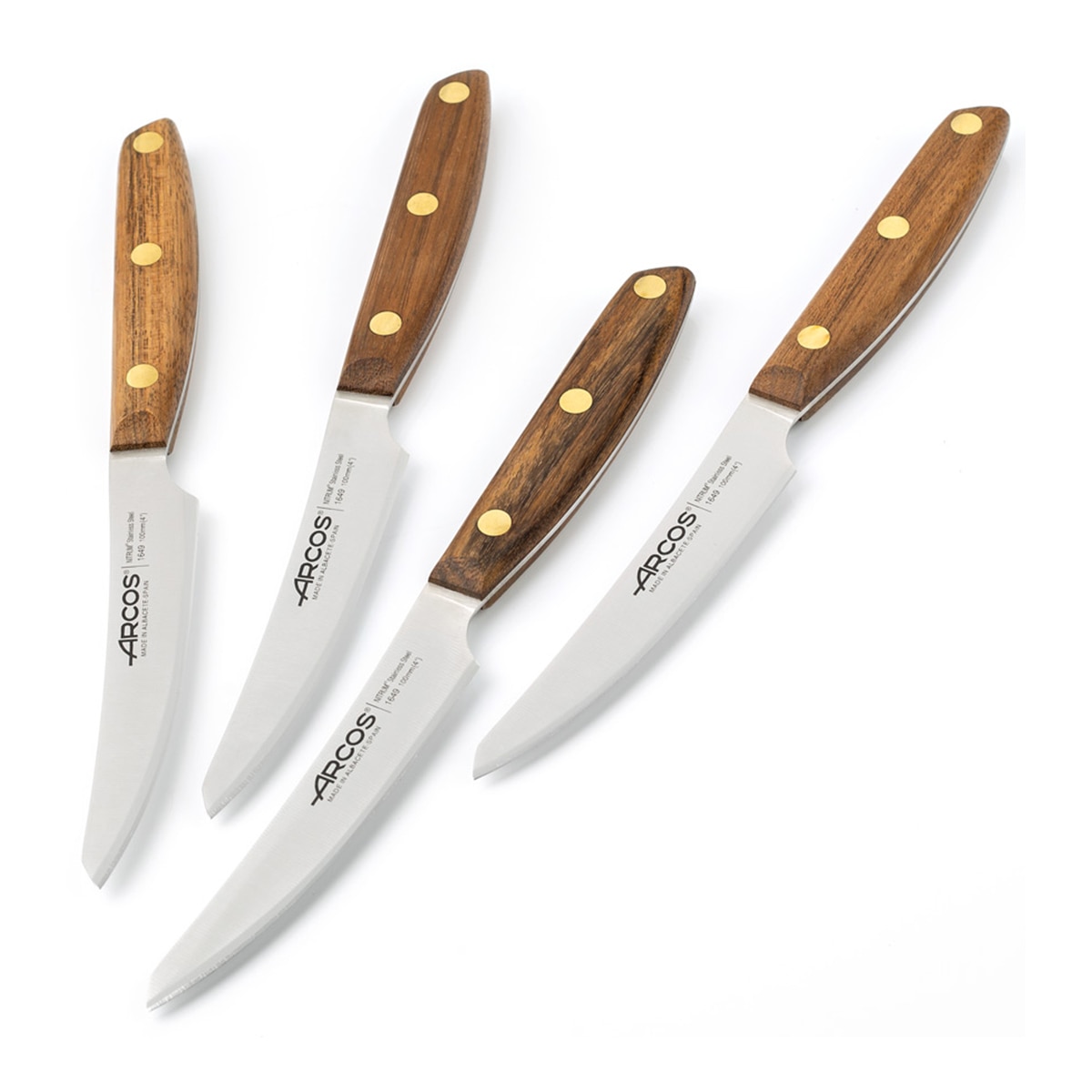 Conjunto de 4 Facas de Carne Nórdika Castanho-4