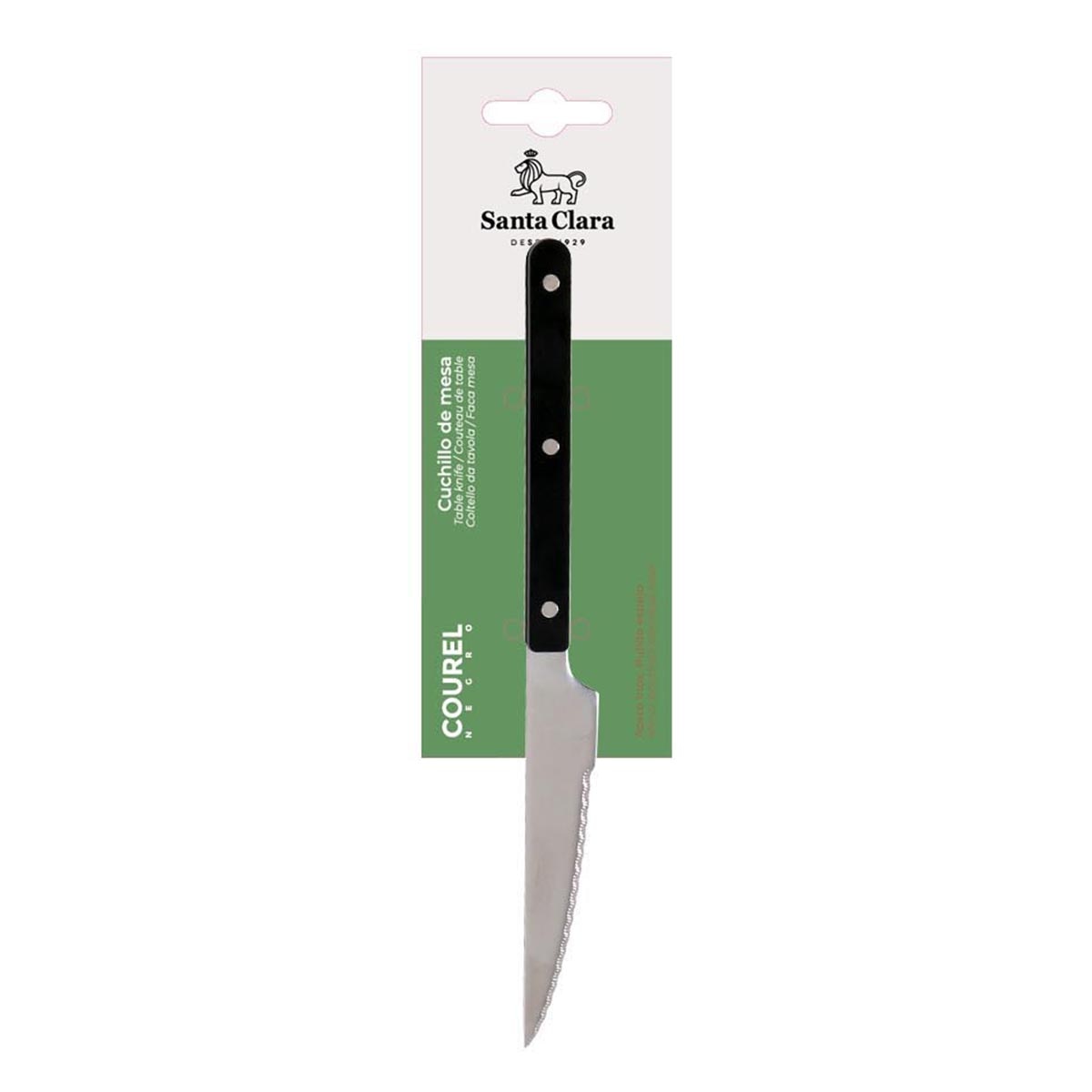 Cuchillo de mesa Courel Santa Clara Negro-2