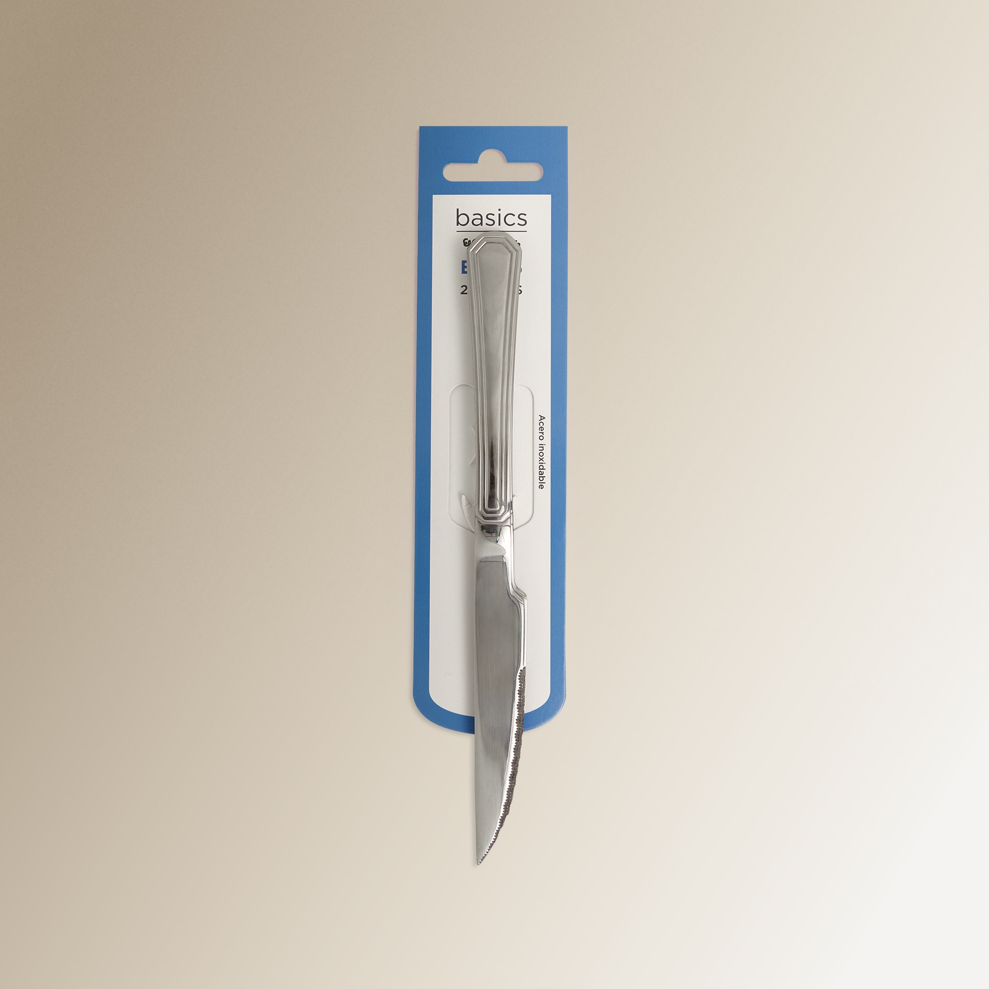 Set de 2 cuchillos de carne Elvas Basics El Corte Inglés Acero-4
