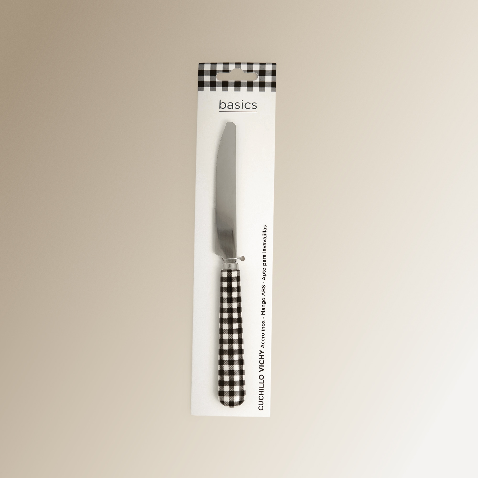 Cuchillo de mesa Vichy Basics El Corte Inglés Multicolor-3