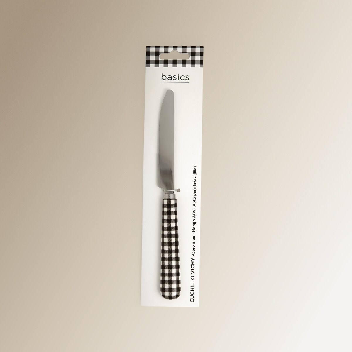 Cuchillo de mesa Vichy Basics El Corte Inglés Multicolor-3