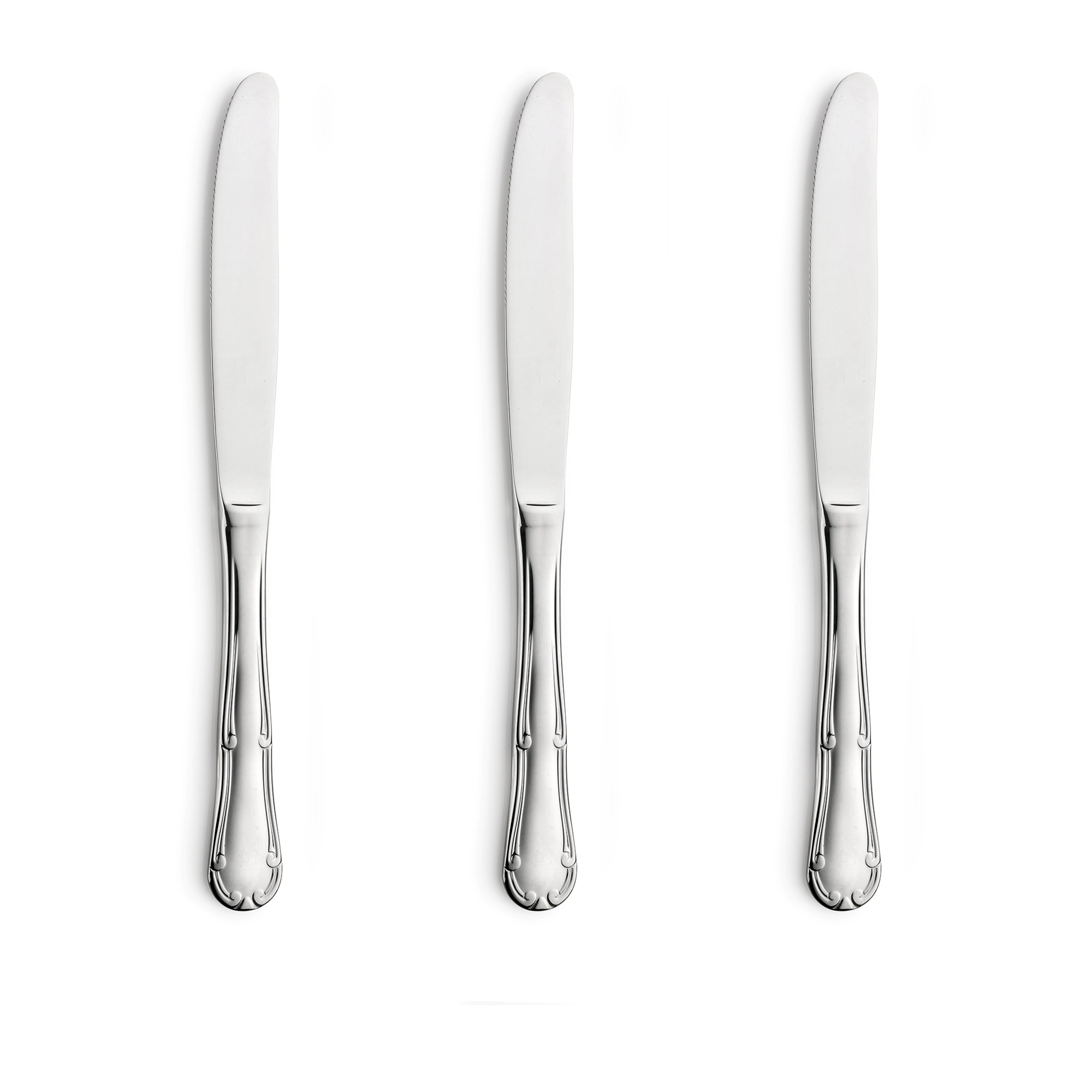 Imagen 0 de Set 3 cuchillos de mesa de acero inoxidable Regina Monix