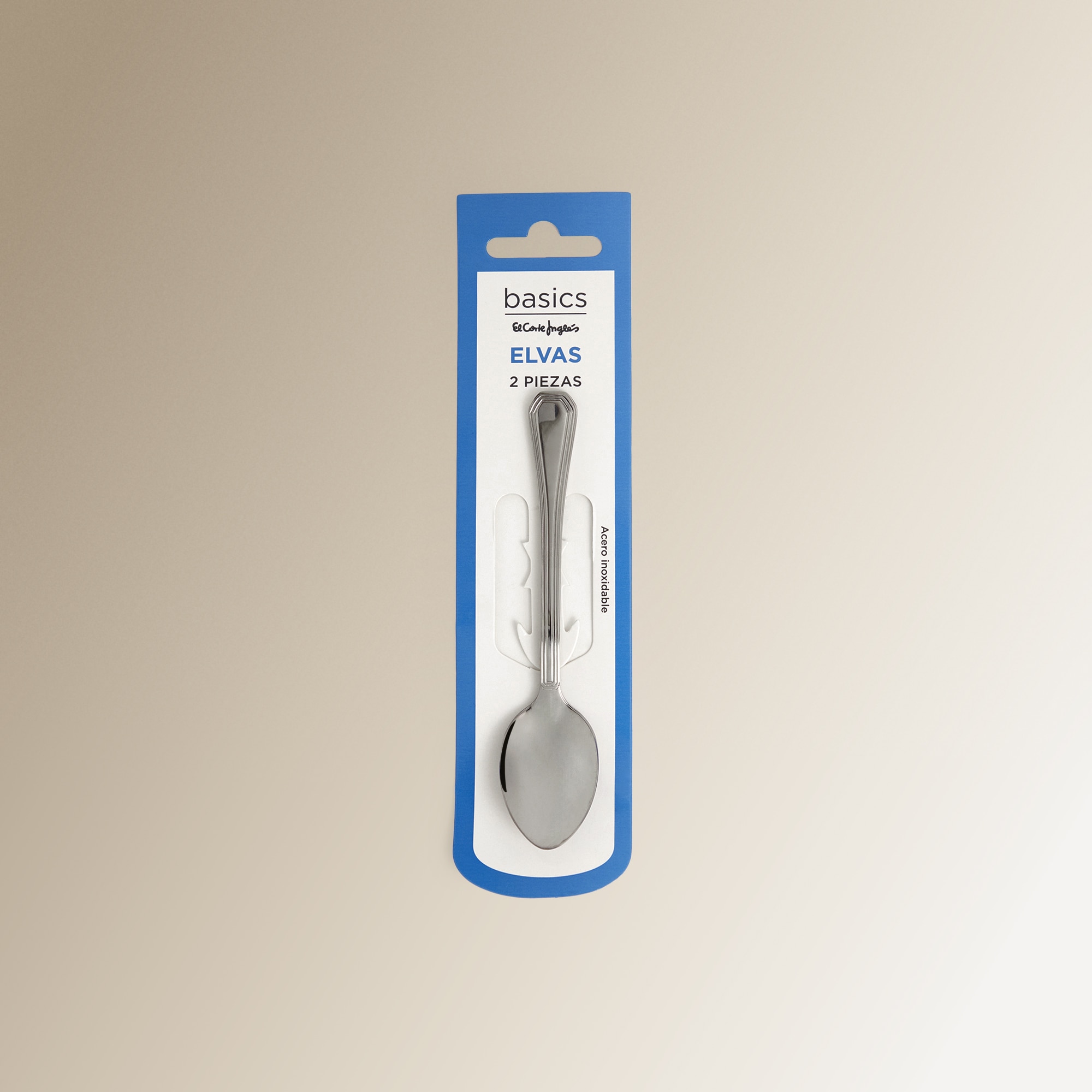 Set de 2 cucharillas de postre Elvas Basics El Corte Inglés Acero-3