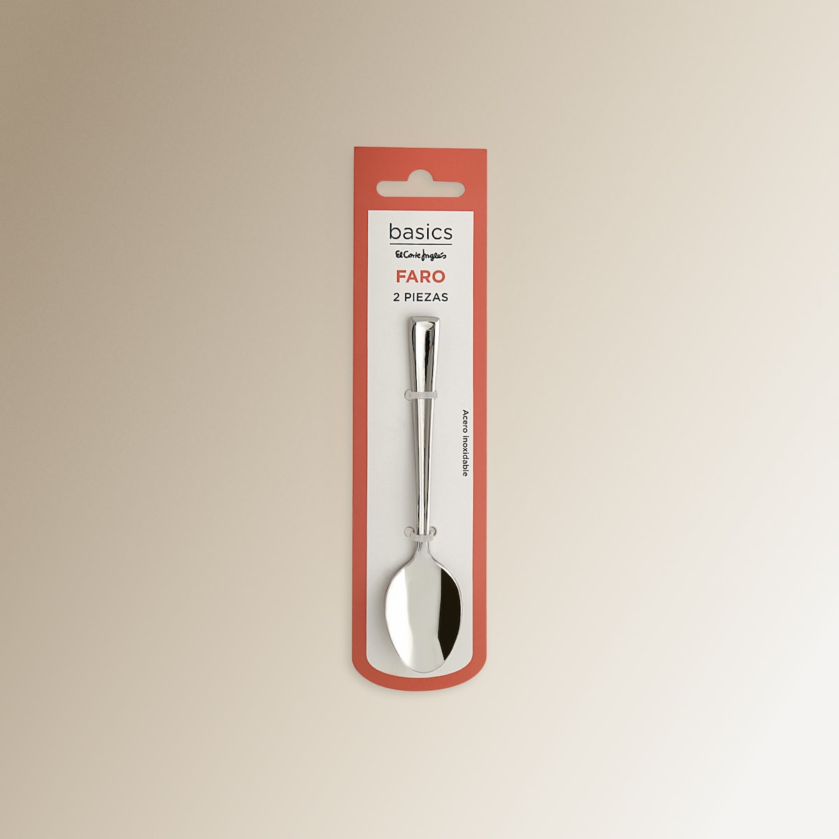 Pack de 2 cucharas de café Faro Basics El Corte Inglés Acero-3