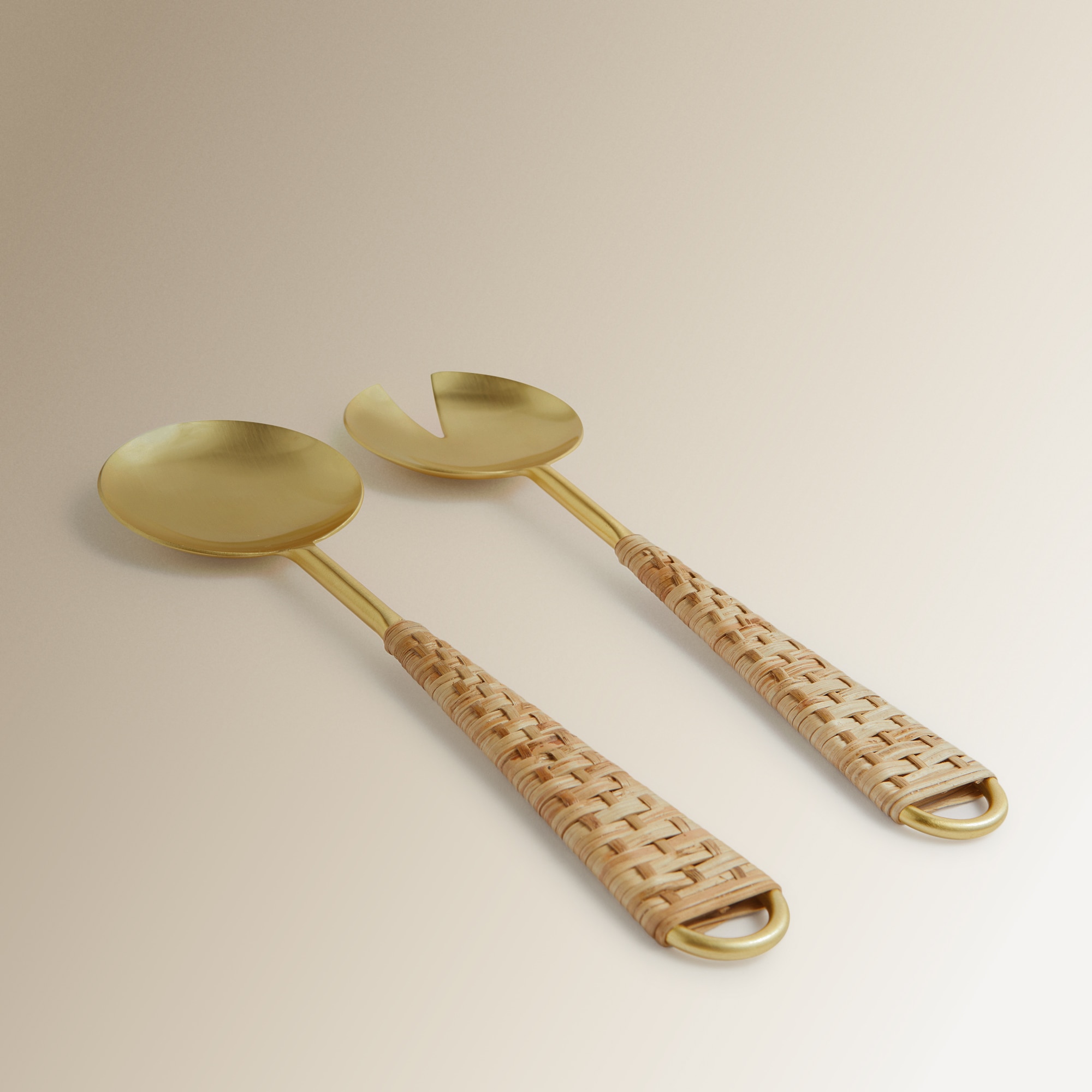 Conjunto para servir saladas Jaipur Dourado-4