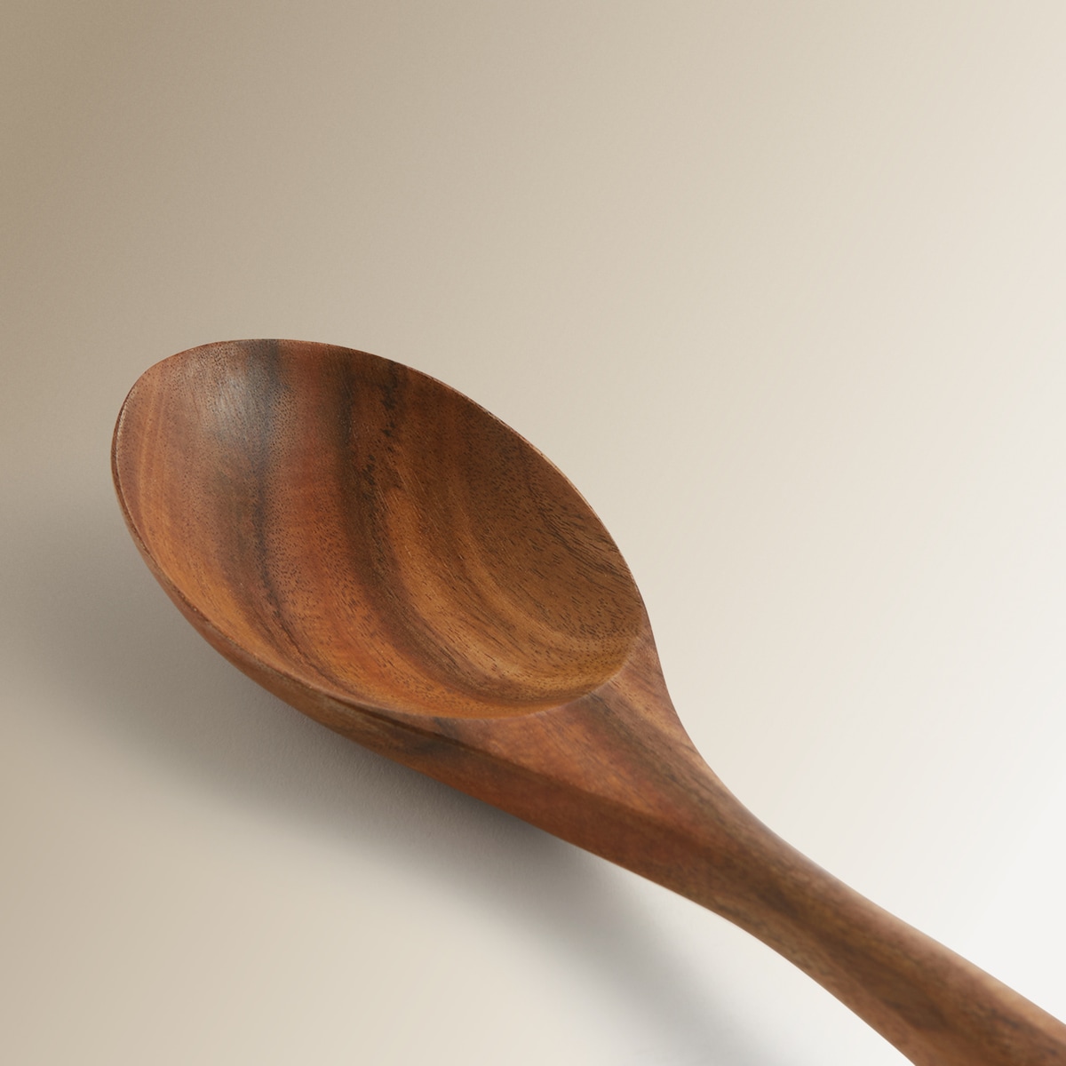 Juego de madera de acacia para servir ensaladas Alaior El Corte Inglés Marrón-5