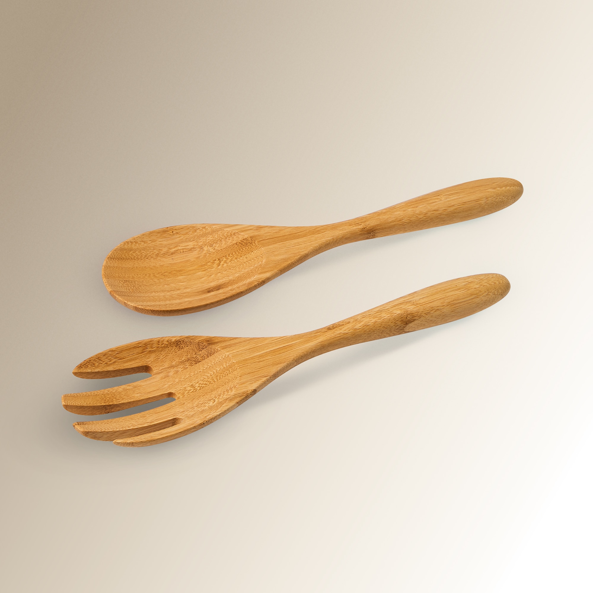 Imagem 0 de Conjunto de bambu para servir saladas Alaior