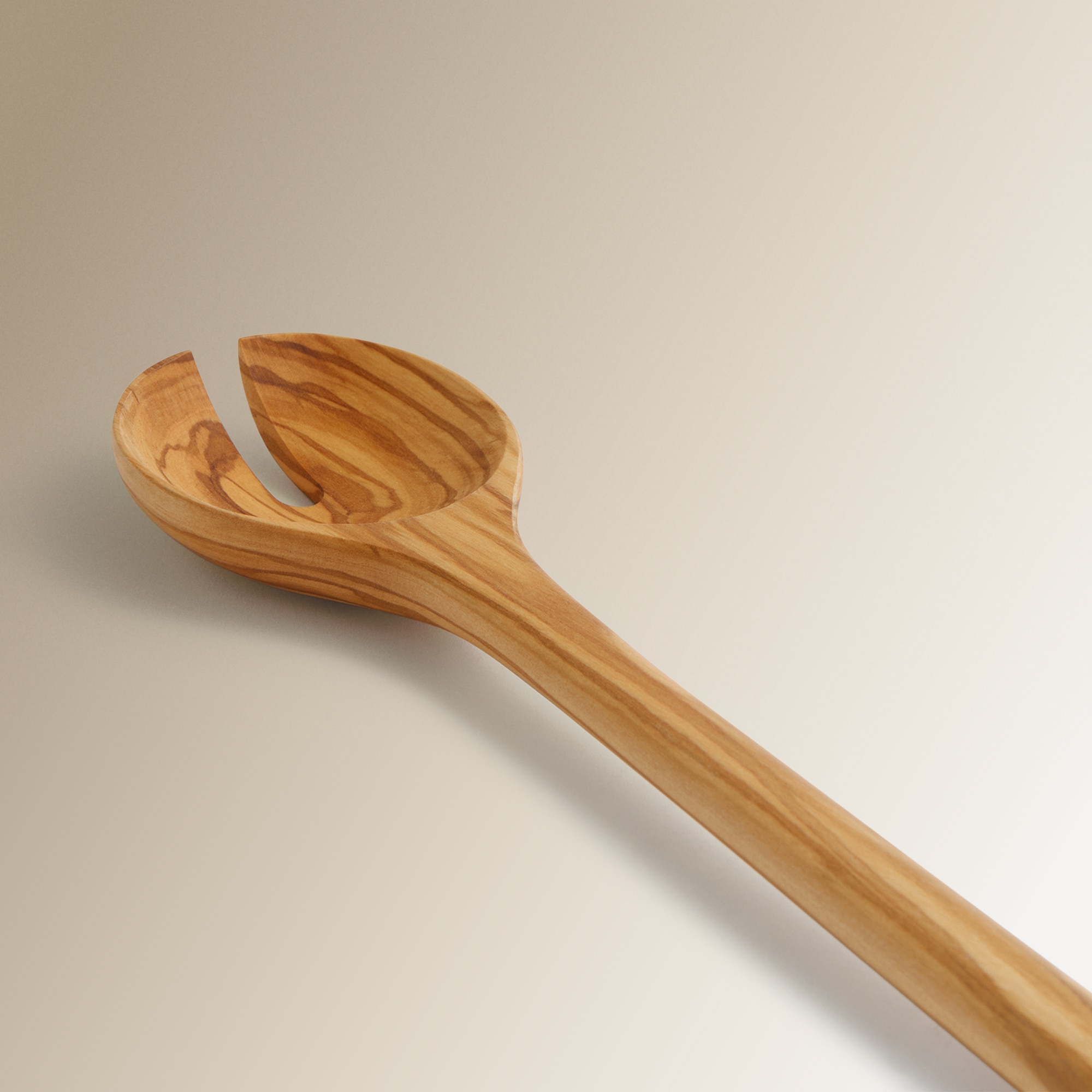 Conjunto de madeira para servir saladas Alaior Castanho-6