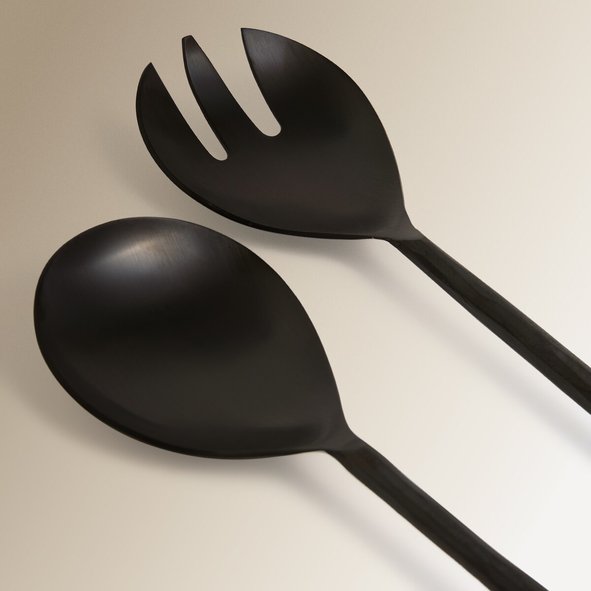 Conjunto para Servir Saladas de Aço Inoxidável Adria - Preto Preto-2