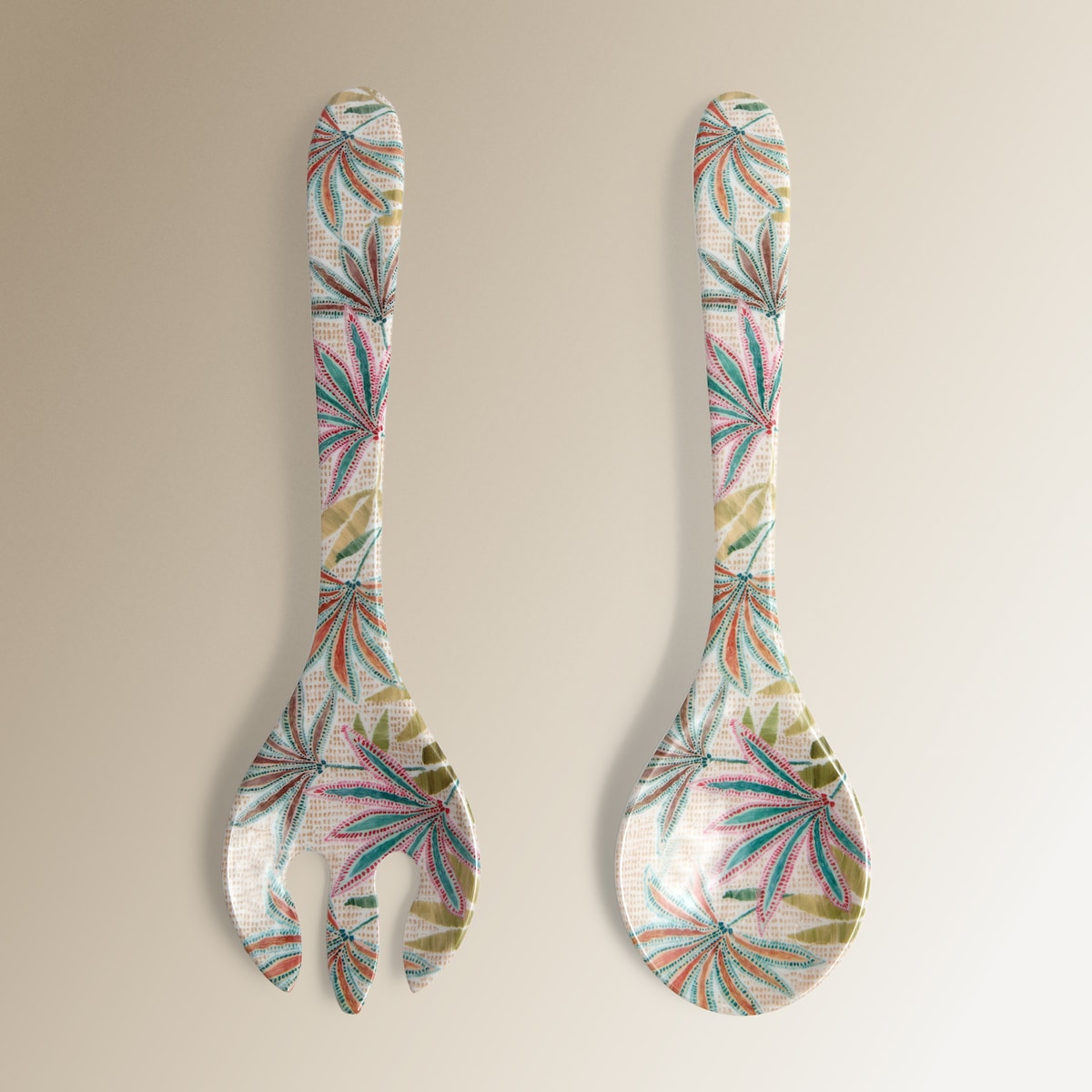 Juego para servir ensaladas de melamina Batuan El Corte Inglés Multicolor-1