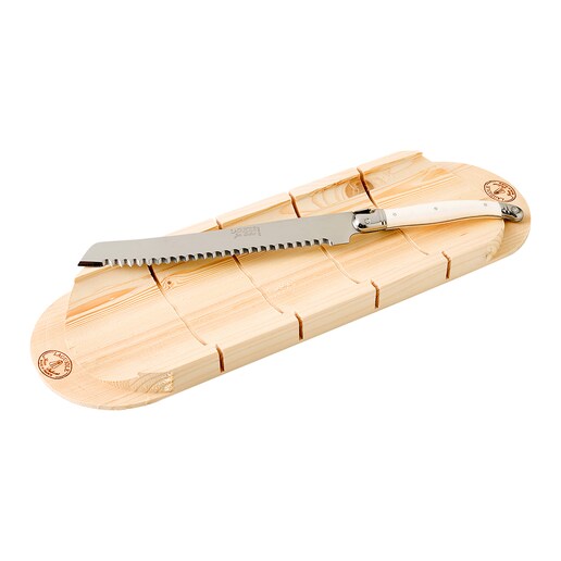 Cuchillo de pan + tabla de corte Jean Dubost Laguiole