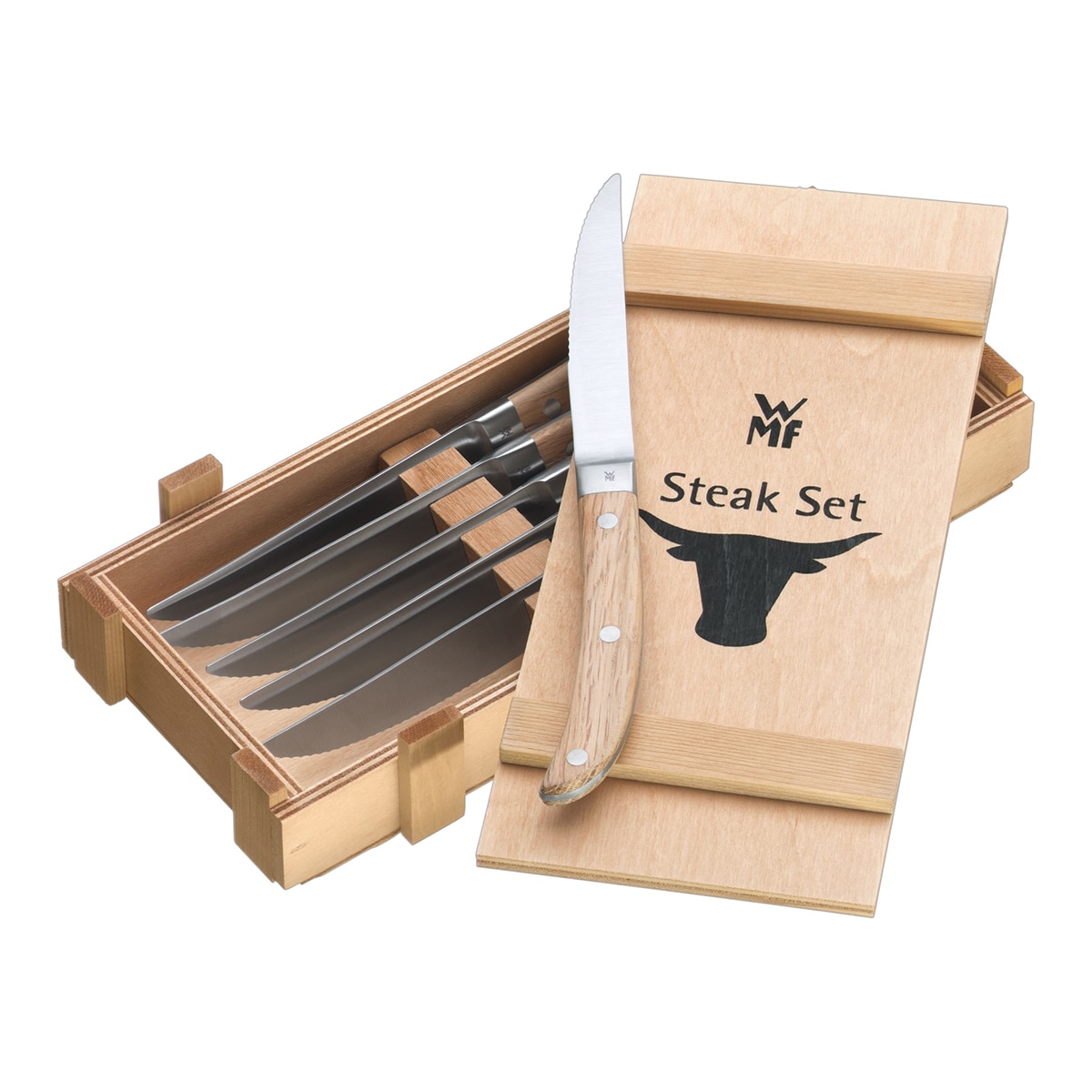 Conjunto de 6 facas de carne Ranch WMF Madeira-2