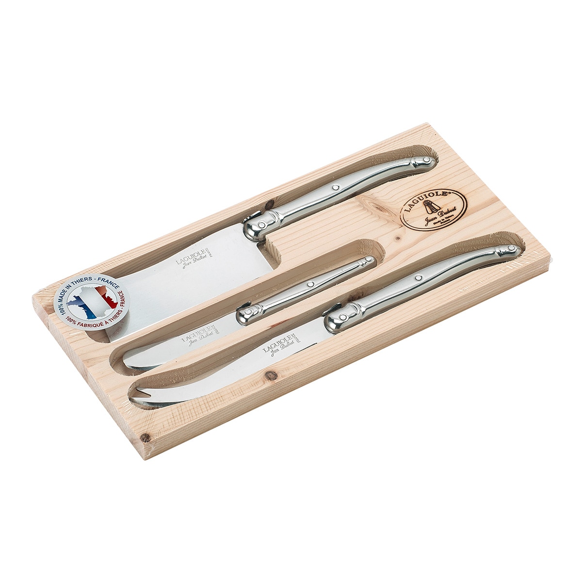 Imagem 0 de Conjunto de 3 facas de queijo Jean Dubost Laguiole