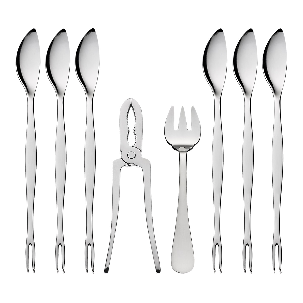 Imagem 0 de Conjunto de 13 peças para marisco e ostras Cruz de Malta