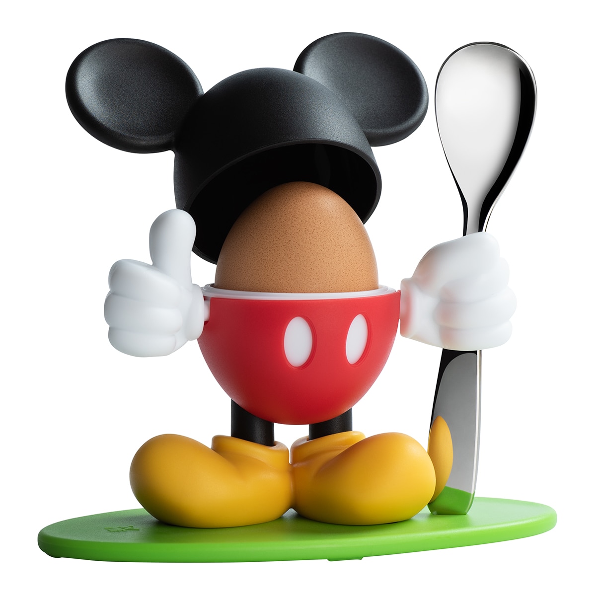 Caixa de ovos com colher infantil Mickey WMF Aço-2