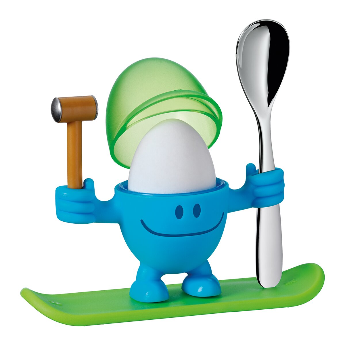 Caixa de ovos com colher infantil Mc Egg WMF Aço-2