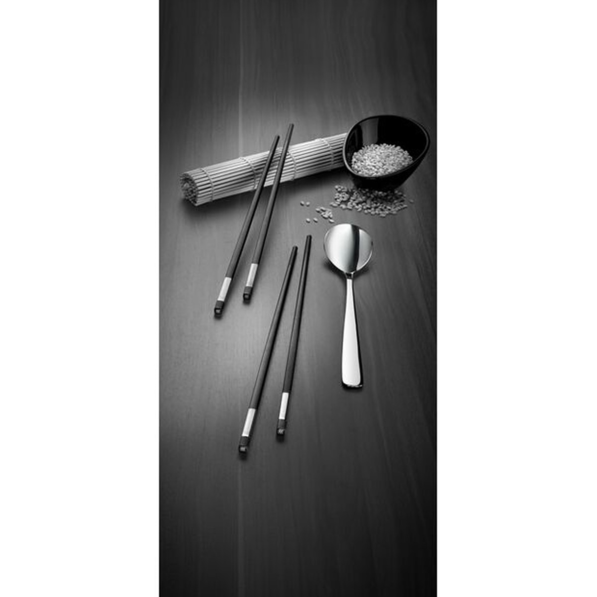 Conjunto de 5 Peças Pauzinhos Preto-2