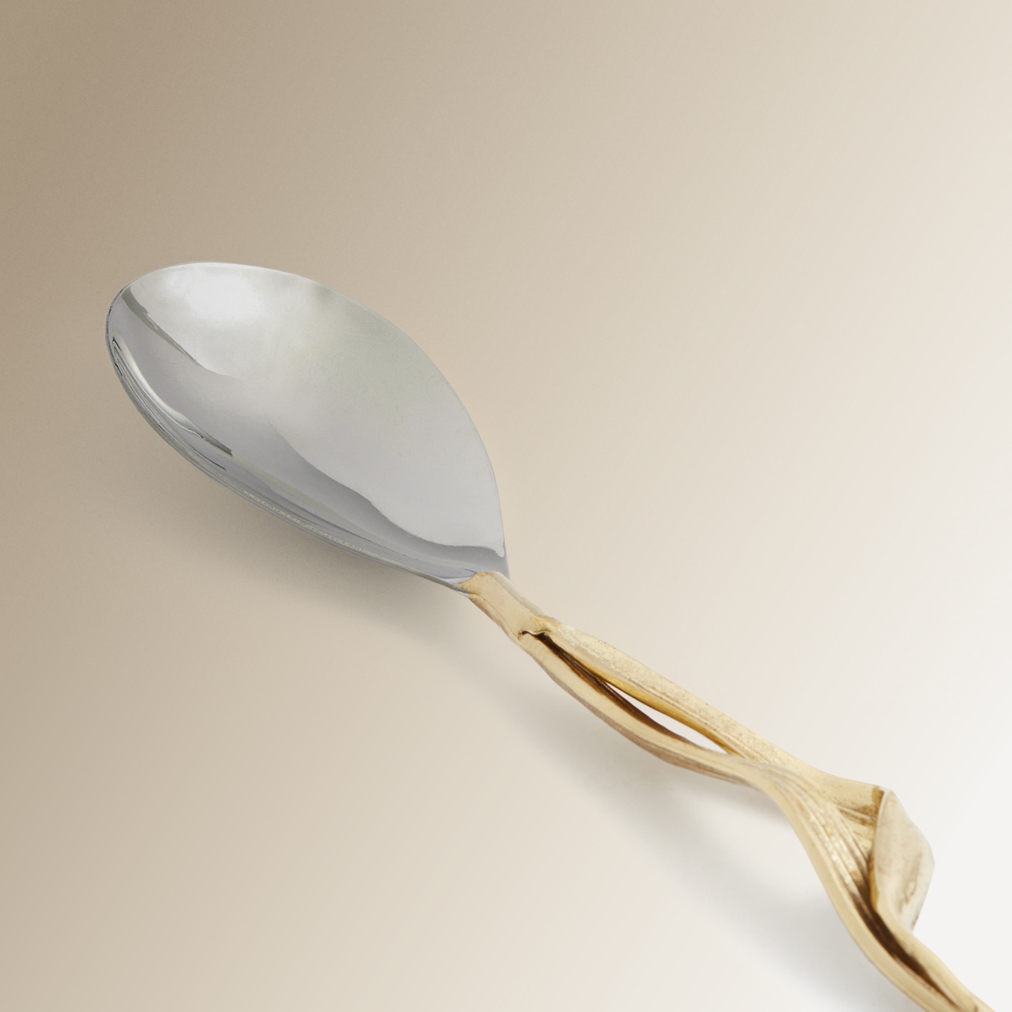 Conjunto de metal para servir salada Corn El Corte Inglés Prata-5