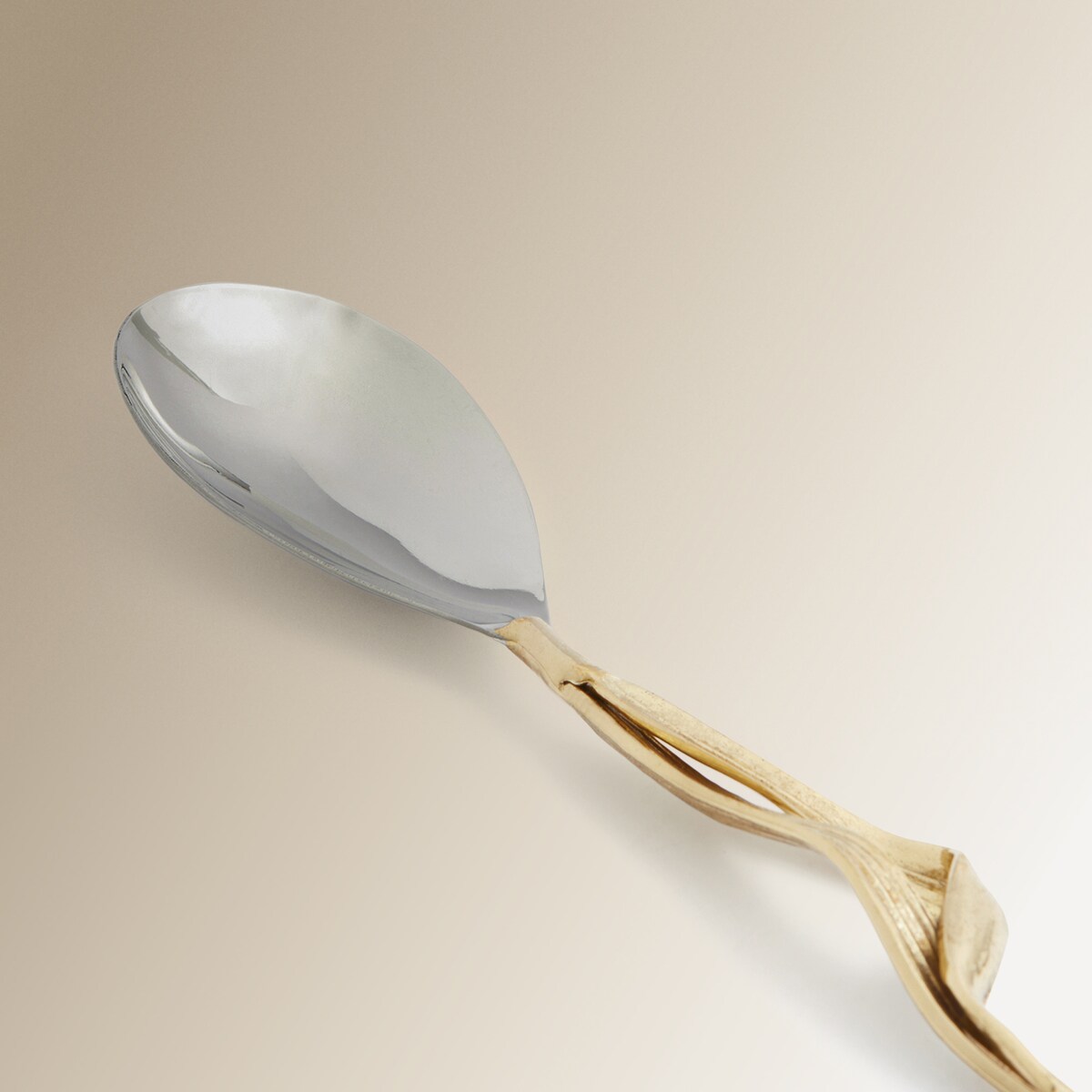 Conjunto de metal para servir salada Corn El Corte Inglés Prata-5