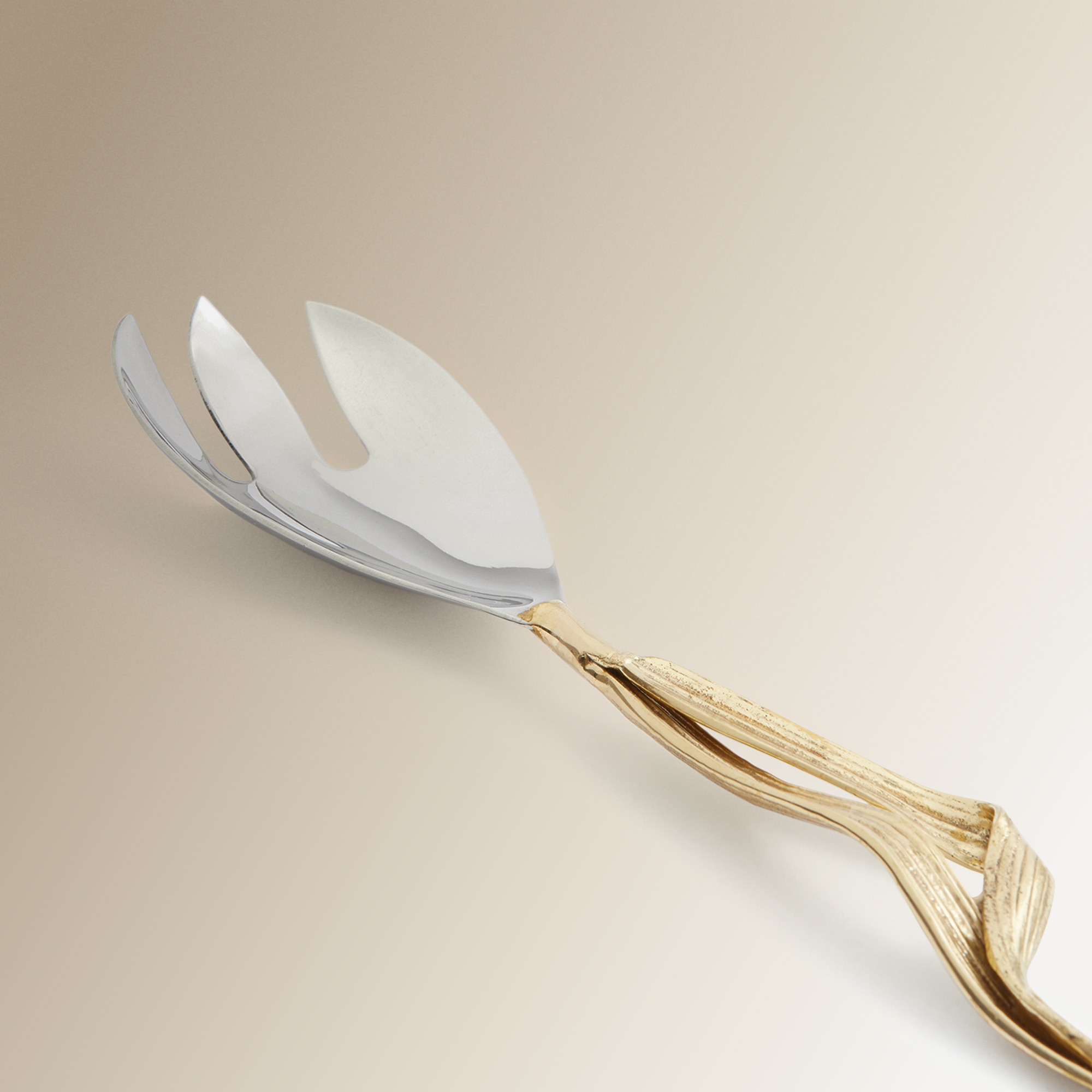 Conjunto de metal para servir salada Corn El Corte Inglés Prata-6