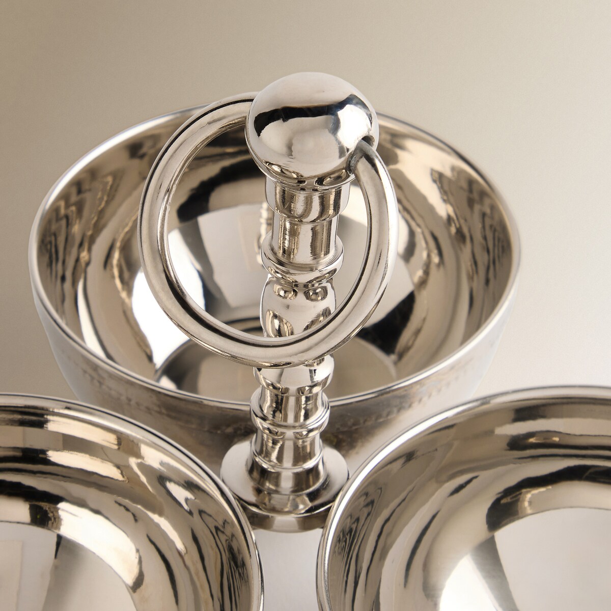 Recipiente para Amêndoas com 3 Compartimentos Aço-2