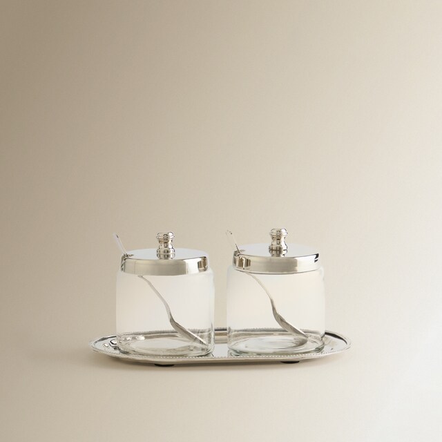 Imagem 0 de Conjunto de 2 Frascos de Vidro com Tampa de Cristal Arles