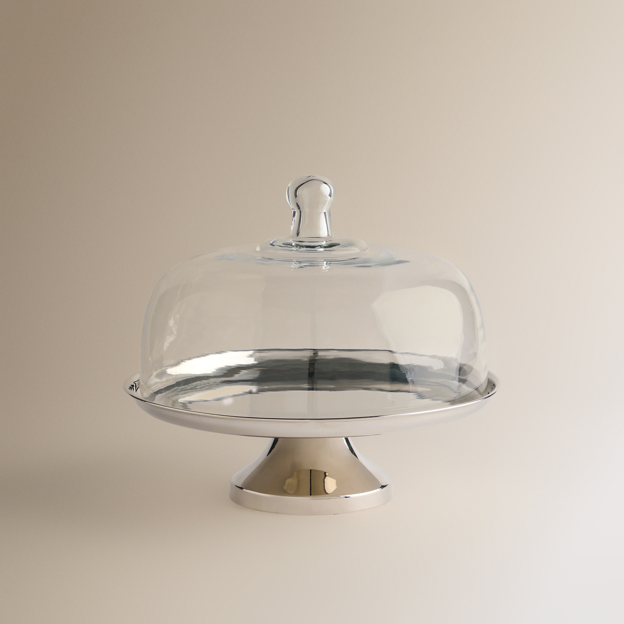 Imagem 0 de Prato Redondo com Pé e Tampa de Cristal Arles