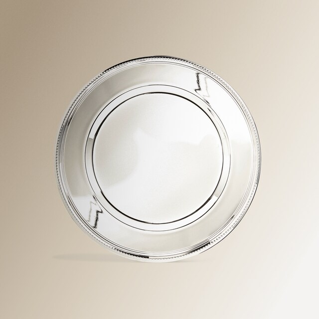 Imagem 0 de Prato marcador de metal Pérolas