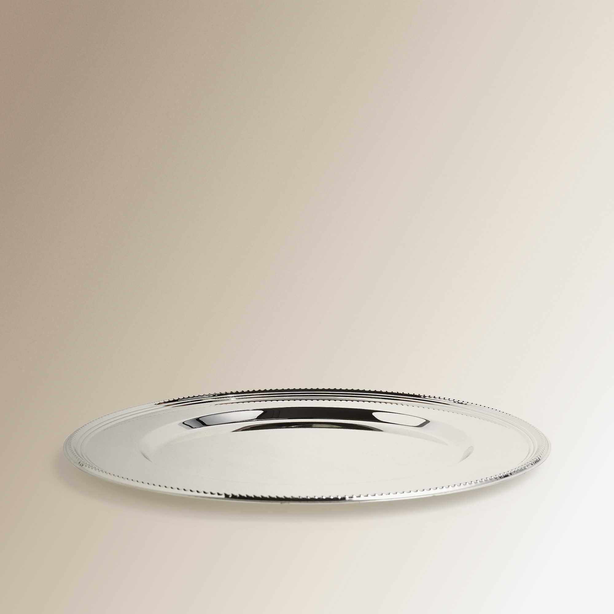 Prato marcador de metal Pérolas Prata-3