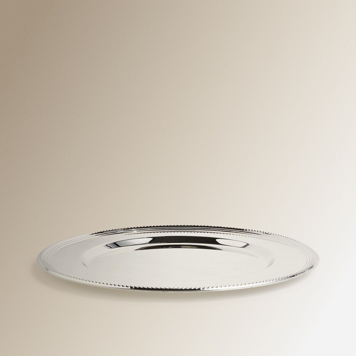 Prato marcador de metal Pérolas Prata-3