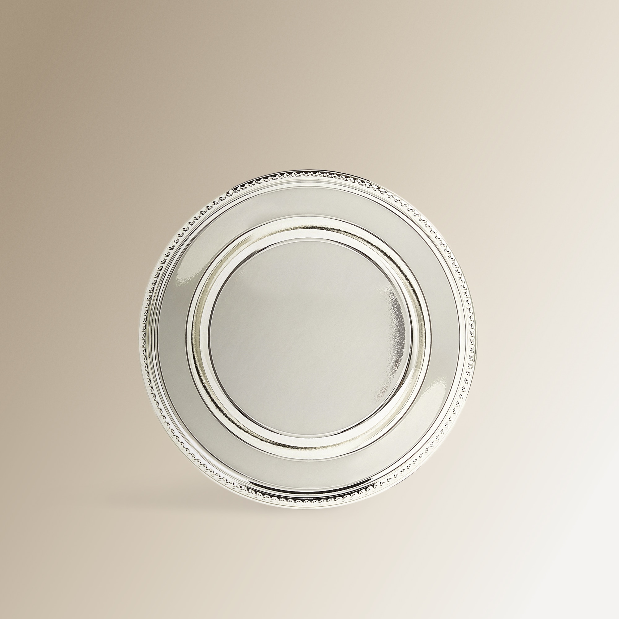 Prato de pão Pérolas Prata-2