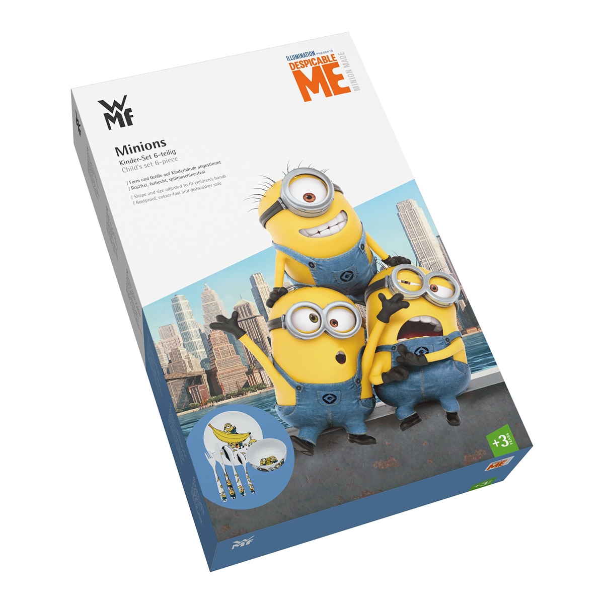Loiça Infantil de 6 Peças Minions Aço-2