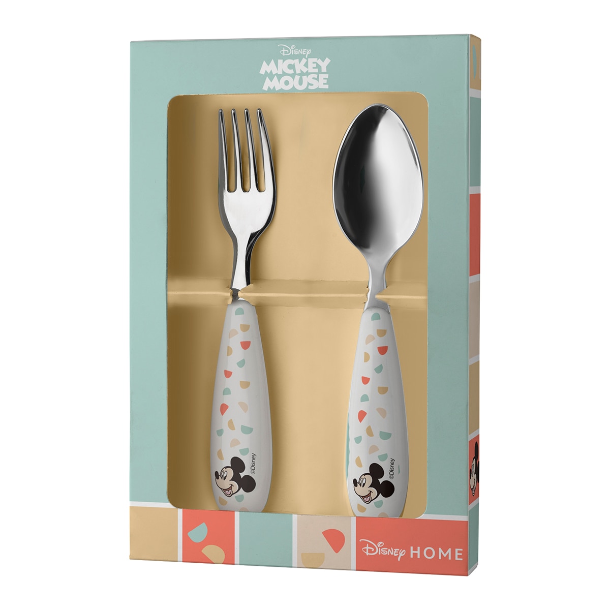 Conjunto de 2 Talheres Cozy Mickey Metálico-2