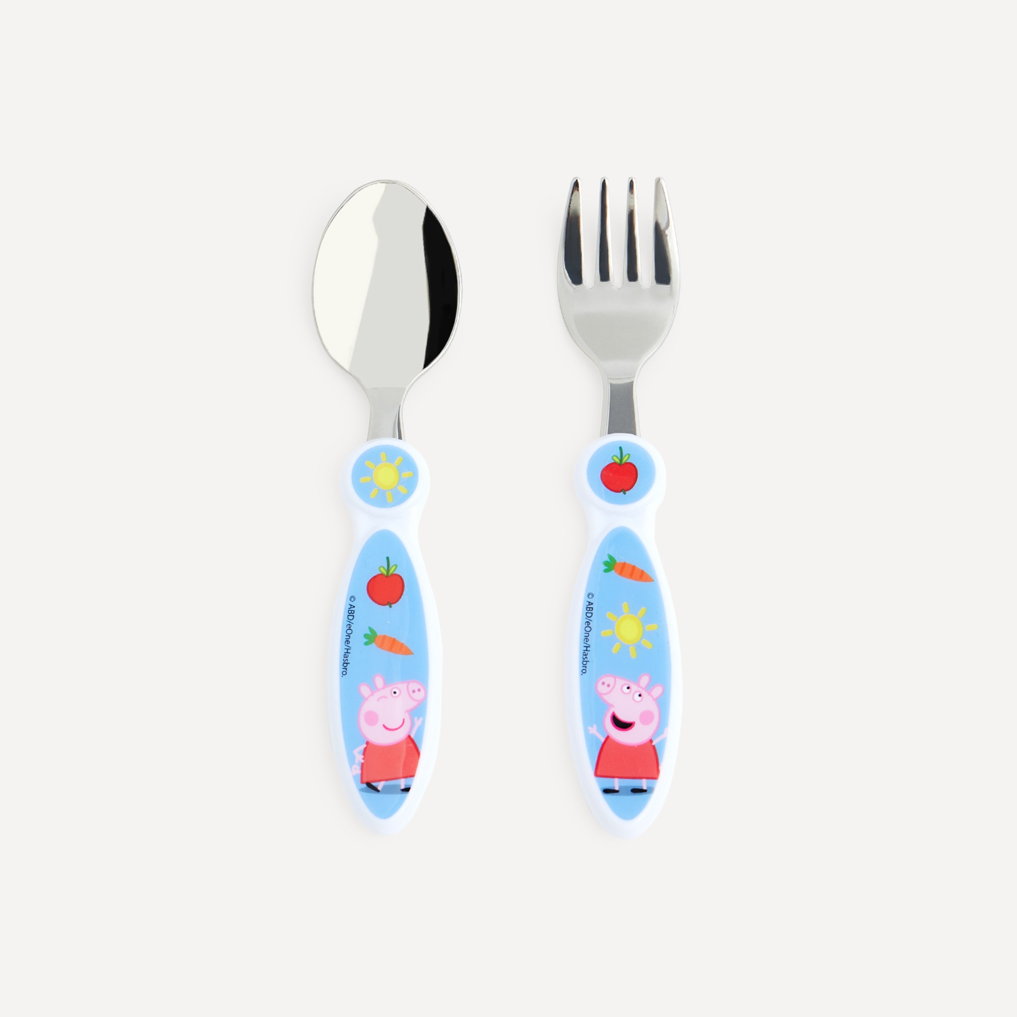 Imagen 0 de Set de cubiertos metálicos Peppa Pig