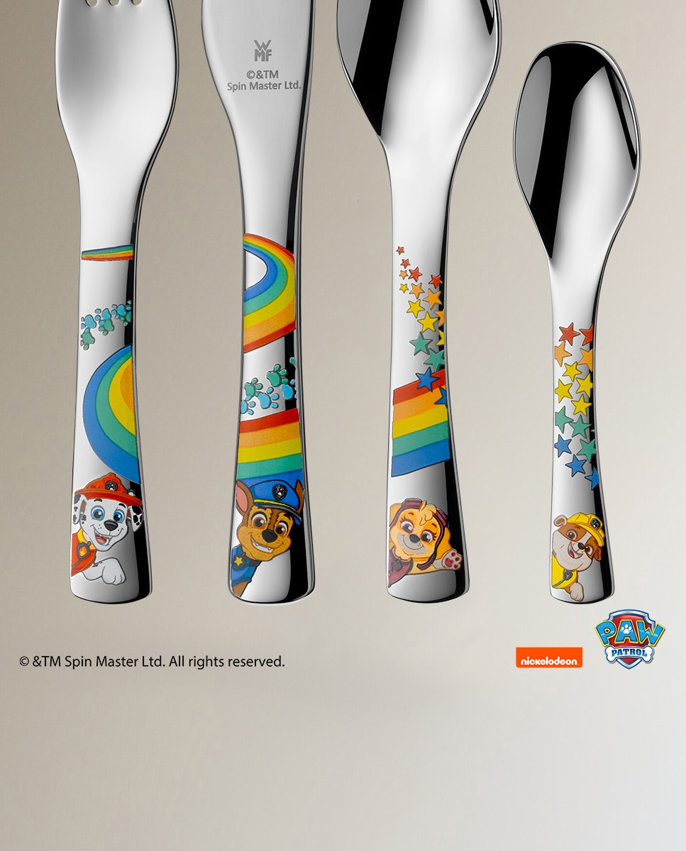 Faqueiro Infantil de 4 Peças Patrulha Pata Multicolor-5