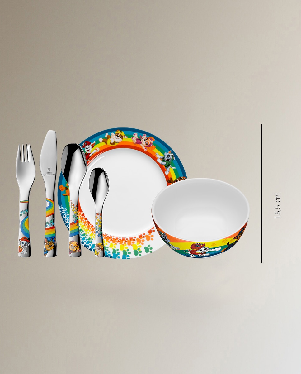 Serviço de Mesa Infantil de 6 Peças Patrulha Pata Multicolor-8