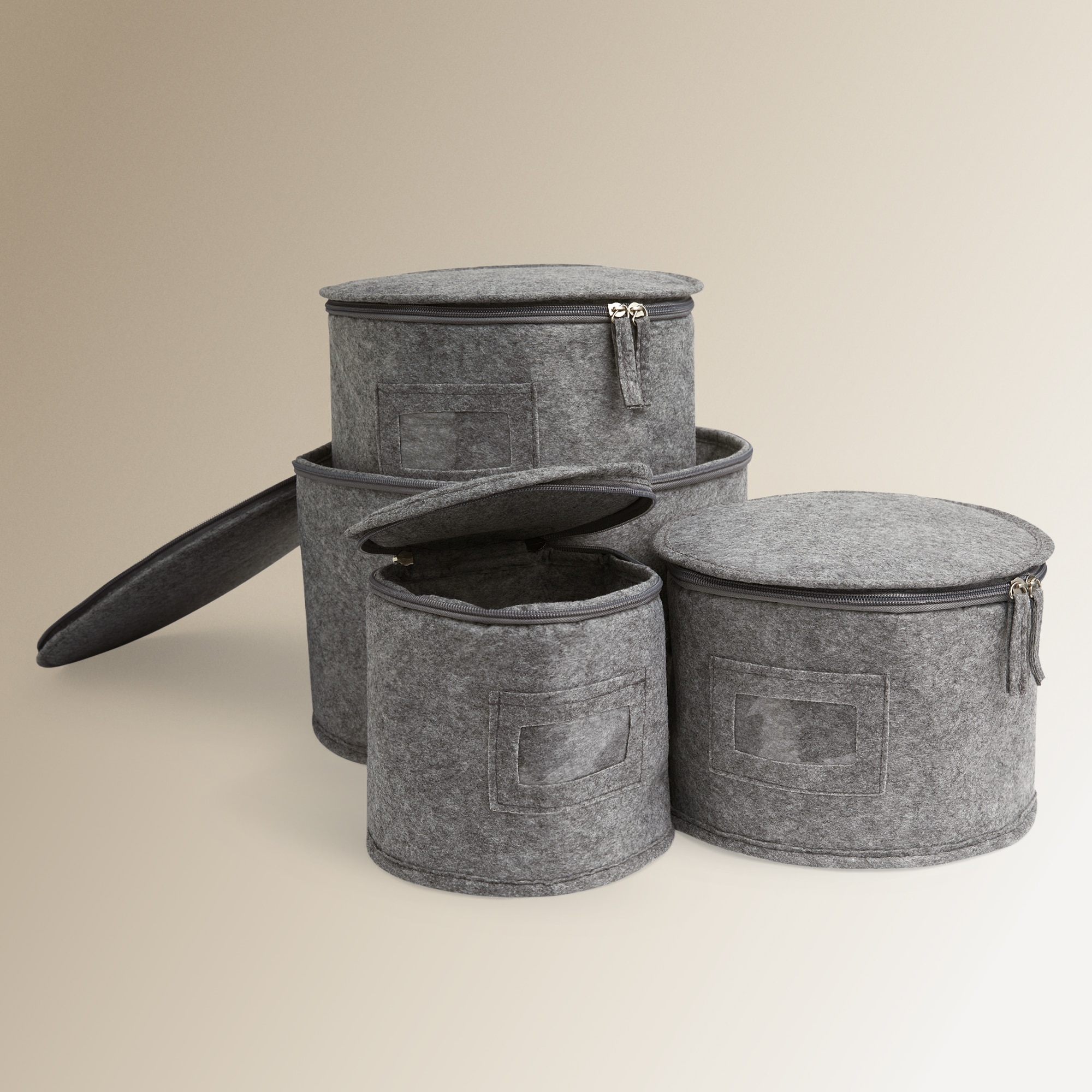 Capas para Pratos Cinzento-5