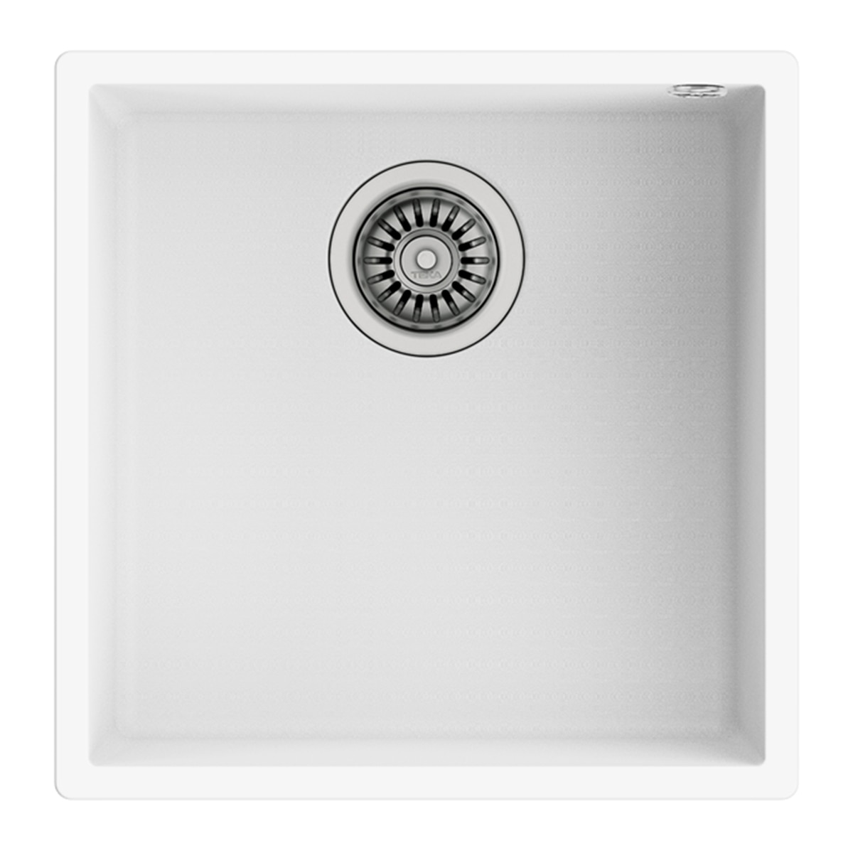 Fregadero con 1 cubeta de granito Square Teka - Ártico 40 x 40 cm Ártico-1