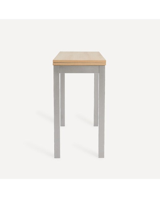 Mesa extensible Bob - Aluminio / Roble artesano Aluminio / Roble artesano-4