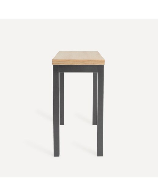 Mesa extensible Bob - Antracita / Roble artesano Antracita / Roble artesano-4