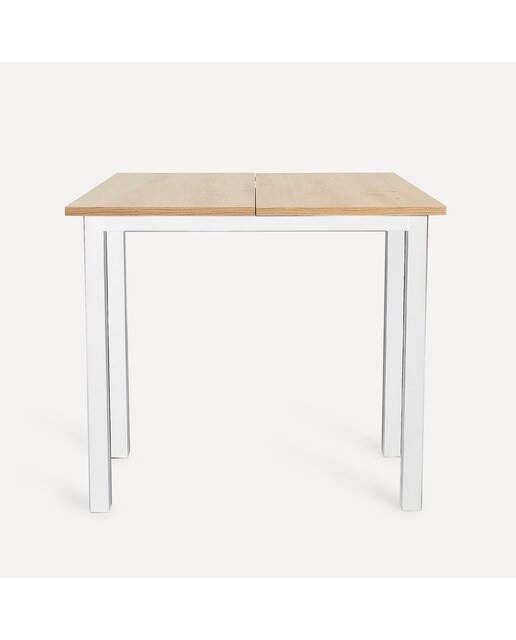 Mesa extensible Bob - Blanco / Roble Artesano Blanco / Roble Artesano-3