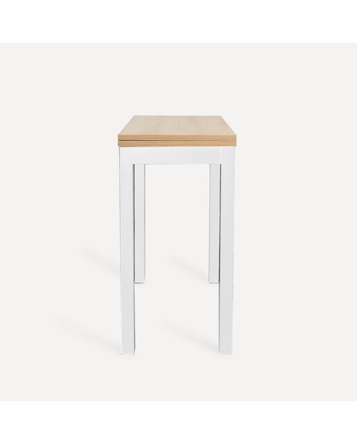 Mesa extensible Bob - Blanco / Roble Artesano Blanco / Roble Artesano-4