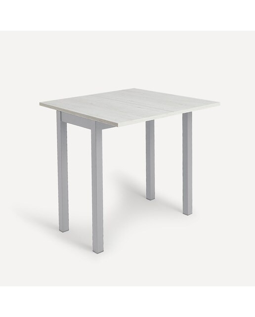 Mesa extensible Bob - Aluminio / Roble blanqueado Aluminio / Roble blanqueado-2