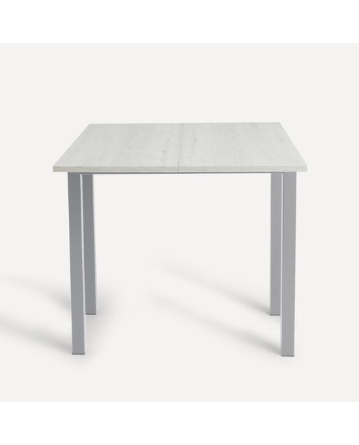 Mesa extensible Bob - Aluminio / Roble blanqueado Aluminio / Roble blanqueado-3