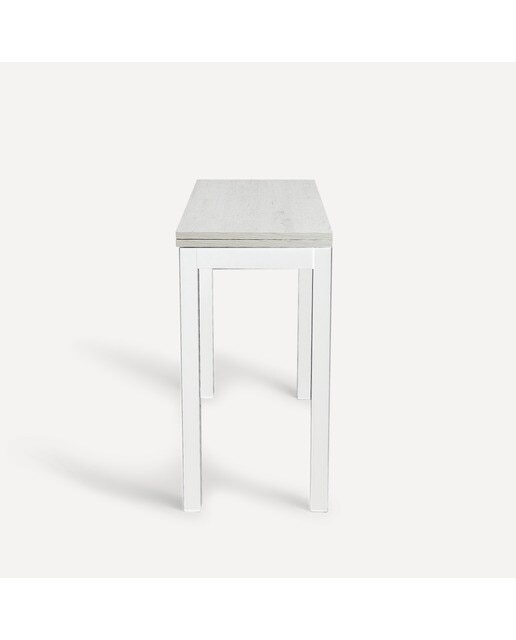 Mesa extensible Bob - Blanco / Roble blanqueado Blanco / Roble blanqueado-4