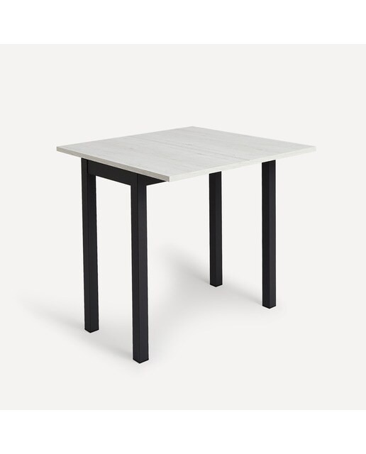 Mesa Extensível Bob Preto/Carvalho Branqueado-2
