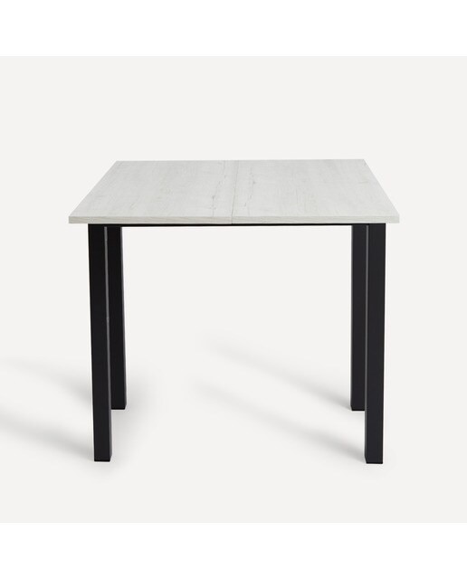 Mesa Extensível Bob Preto/Carvalho Branqueado-3
