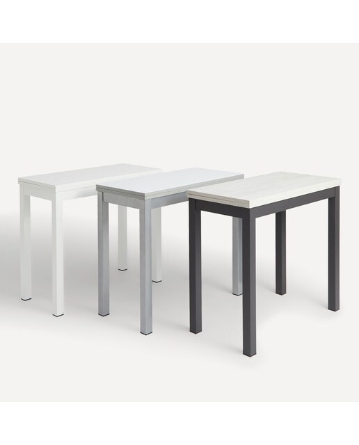 Mesa extensible Bob - Blanco/Blanco Blanco/Blanco-7