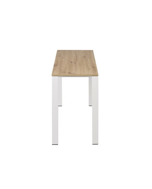 Mesa Extensível com Superfície Laminada Ginger Branco / Carvalho-4