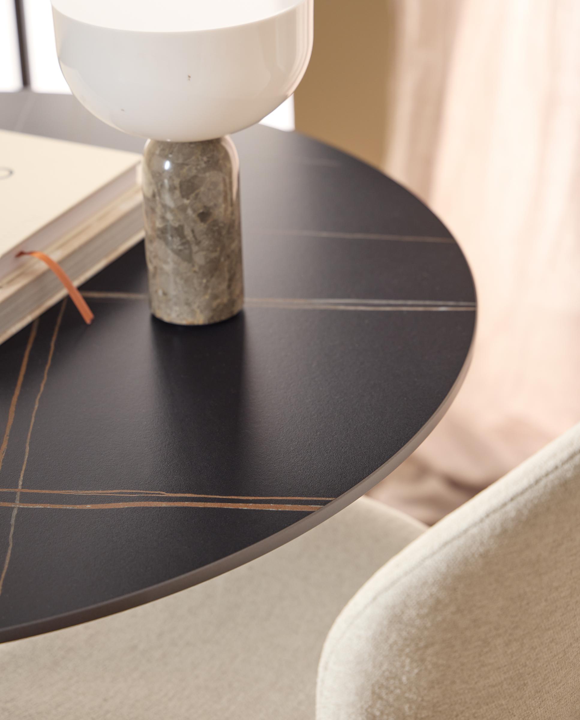 Mesa con tapa ceramica Alex - Negro Negro-7